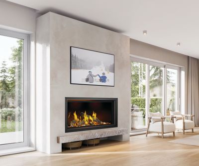 Napoleon: Tall Linear Vector TLV50L with Luminous Logs