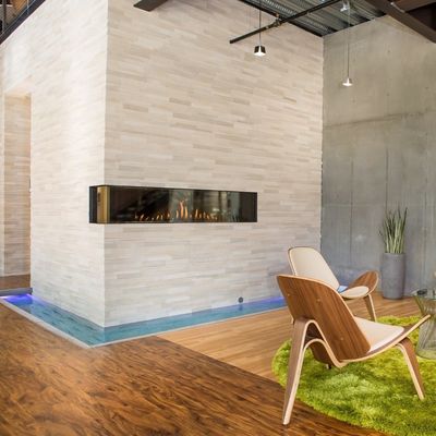 Ortal: Corner Right Side RS 77 Gas Fireplace