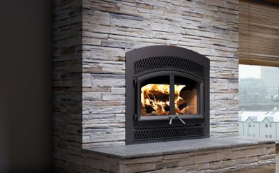 Valcourt: Waterloo Arched Faceplate Wood Fireplace