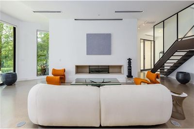 Flare: Double Corner 30" Fireplace with 24" High Glass