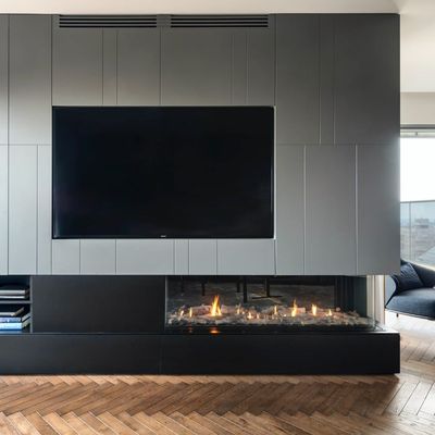 Ortal: Corner Right Side RS 60 Gas Fireplace