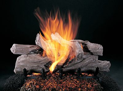 Rasmussen: Evening Campfire See-Through Log Set - 20"