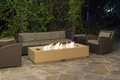 American Fyre Designs: Louvre Long Rectangle Fire Pit