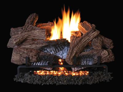 Astria: Tri-Flame Western Timber Concrete Logset (30")