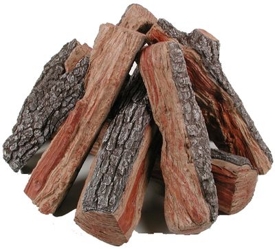 Rasmussen: Bark Split Fire Pit Log Set - 24" (11-Piece)