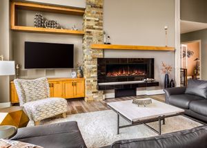 Modern Flames: Landscape Pro Slim 56" Built-in Fireplace