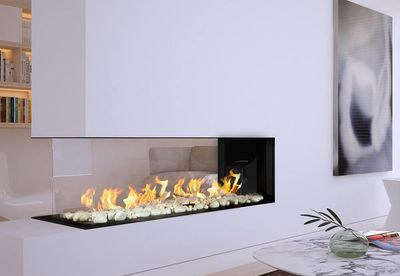 Flare: Room Definer 70" Fireplace with 16" Glass