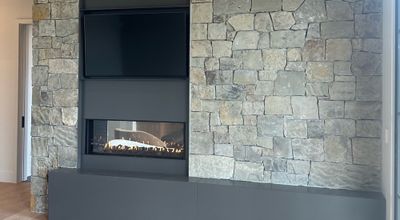 Flare: See-Through 50" Commercial Fireplace with 16" Glass