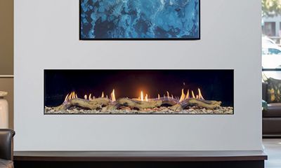 Flare: Front Facing 60" Fireplace with 16" Glass
