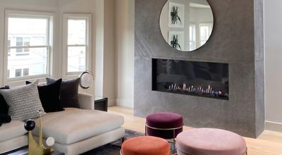 Flare: Front Facing 50" Commercial Fireplace with 24" High Glass