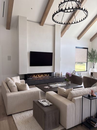 Flare: Double Corner 80" Fireplace with 16" Glass
