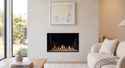 Flare: Front Facing 45" Commercial Fireplace with 30" Extra High Glass