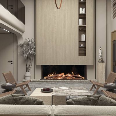 Ortal: Wilderness Three Sided 77" Gas Fireplace