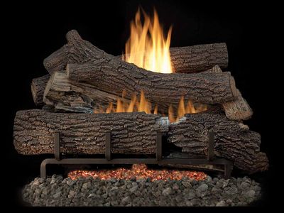 Astria: Magni-Flame Southern Comfort Concrete Logset (24")