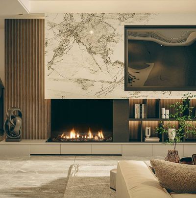 Ortal: Corner Left Side LS 44HH Gas Fireplace