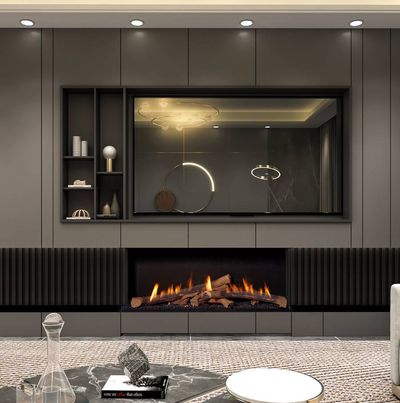 Ortal: Wilderness Three Sided 60H Standard Logs Gas Fireplace