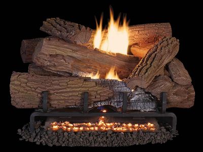 Astria: Magni-Flame Shady Hollow Concrete Logset (36")