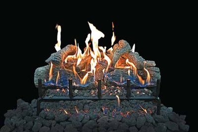 Grand Canyon: Lava Burner Front View GlowFire - 30-inch Logs