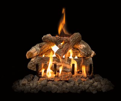 Grand Canyon: Arizona Weathered Oak Charred See-Through Gas Log Set 18in