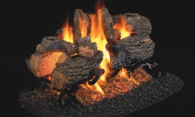 RH Peterson: Charred Oak See-Thru Logs - 24"