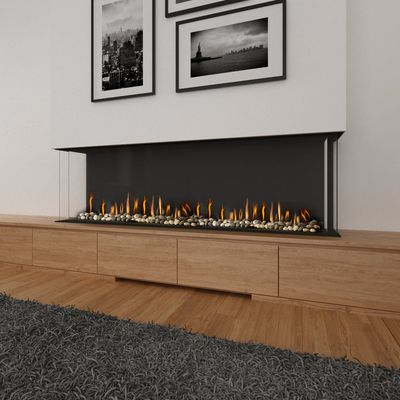 Ortal: Three Sided 98H Gas Fireplace