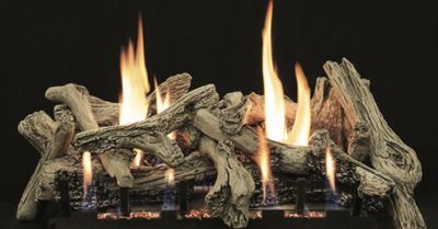White Mountain Hearth: Driftwood Burncrete Log Set - 24"