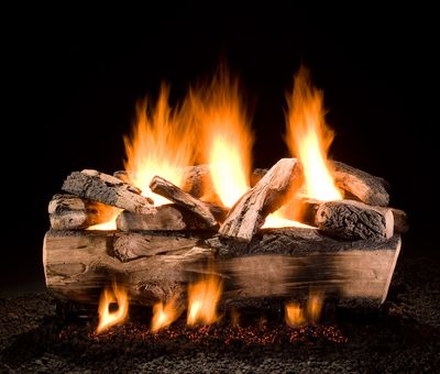 Hargrove: 21" Kodiak Split Double Stack Log Set