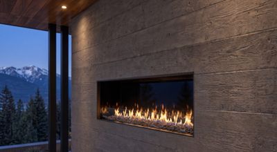 Flare: Vent-Free Front Facing 60" Outdoor Fireplace