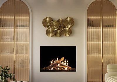 Ortal: Front Facing Fireplace 44hh 43x30 Double Glass